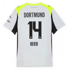 Borussia Dortmund Maximilian Beier #14 Bortatröja 2025-26 Korta ärmar